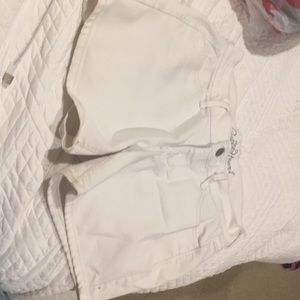 Old naby white shorts